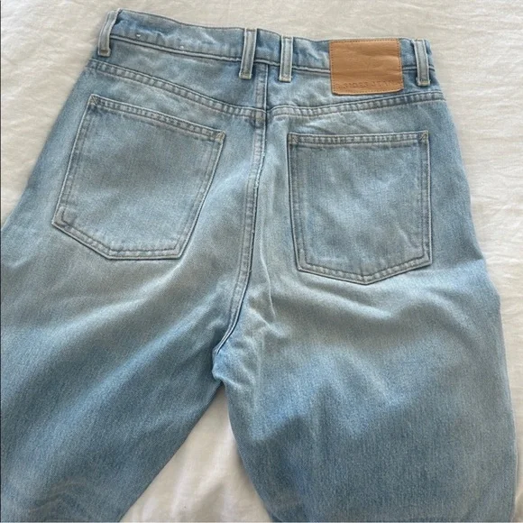 B. Sides Plein Relaxed Straight Jean Jane Wash sz 27 light wash - Picture 5 of 8